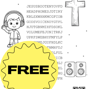 FREE Printable Kid’s Word Search Coloring Page