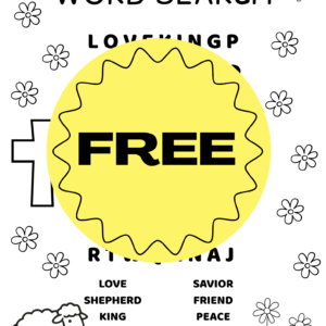 FREE PRINTABLE ‘All About Jesus’ Kids Word Search